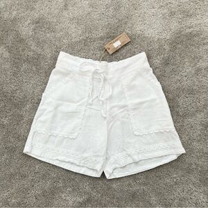 NEW White Cotton Shorts